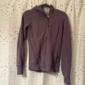 Purple Scuba Hoodie (Full Zip) Size 8